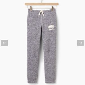 roots original grey sweatpants